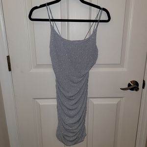 B. Darlin Sparkly Light Blue Fitted Dress